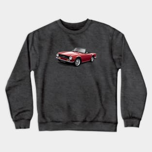 Triumph TR6 in maroon Crewneck Sweatshirt